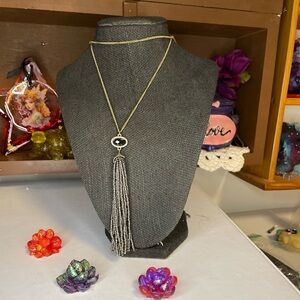 LOFT Golden Tassel Necklace